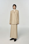 SWAYING/KNIT linen straight skirt SW23AW3B18 linen